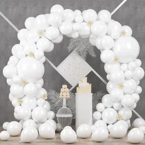90pcs White Pearl Balloon Garland Set for Weddings, Birthdays, Graduations & Special Events