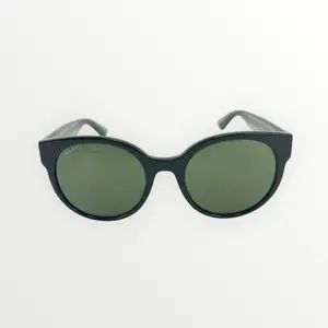 Pre-owned Gucci Black Round Sunglasses