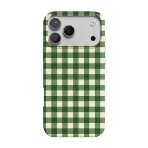 Casely iPhone 17 Pro Max Case | Checked Twice | Green Plaid | Compatible with MagSafe | Classic Ultra Thin Design