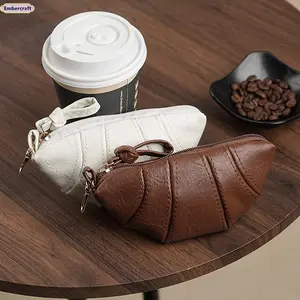 Women’s Mini Croissant Crossbody Bag - PU Leather Y2K Dumpling Shoulder Bag, TikTok Viral Trend, Zippered Coin Pouch & Key Holder, Lightweight Messenger Bag for Everyday, Travel, Going Out, Earphone Storage Accessory