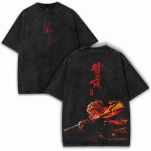 Anime Vintage Washed Tee, Anime T-Shirt, Gift for Anime Fans Anime