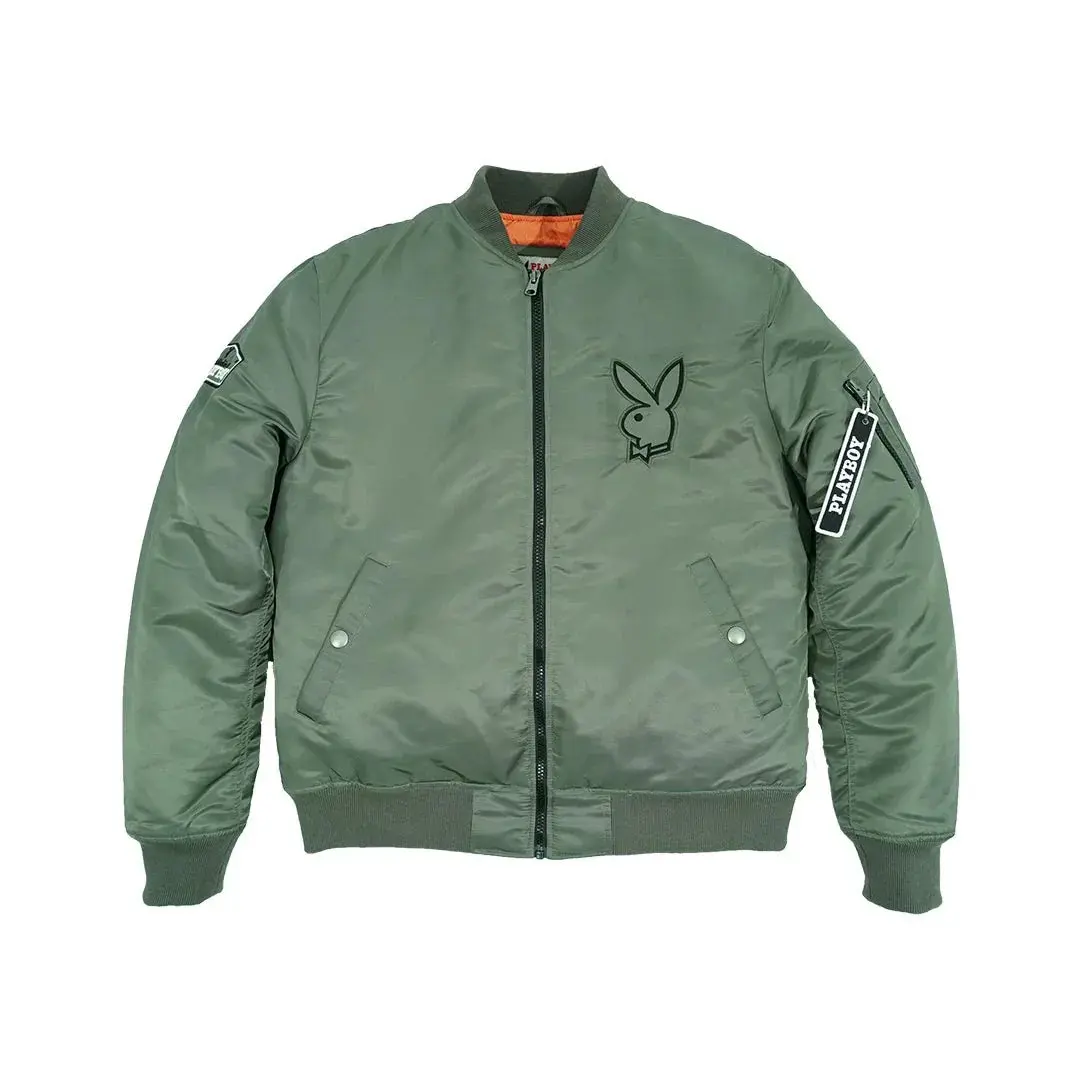 Playboy Khaki Green Bomber