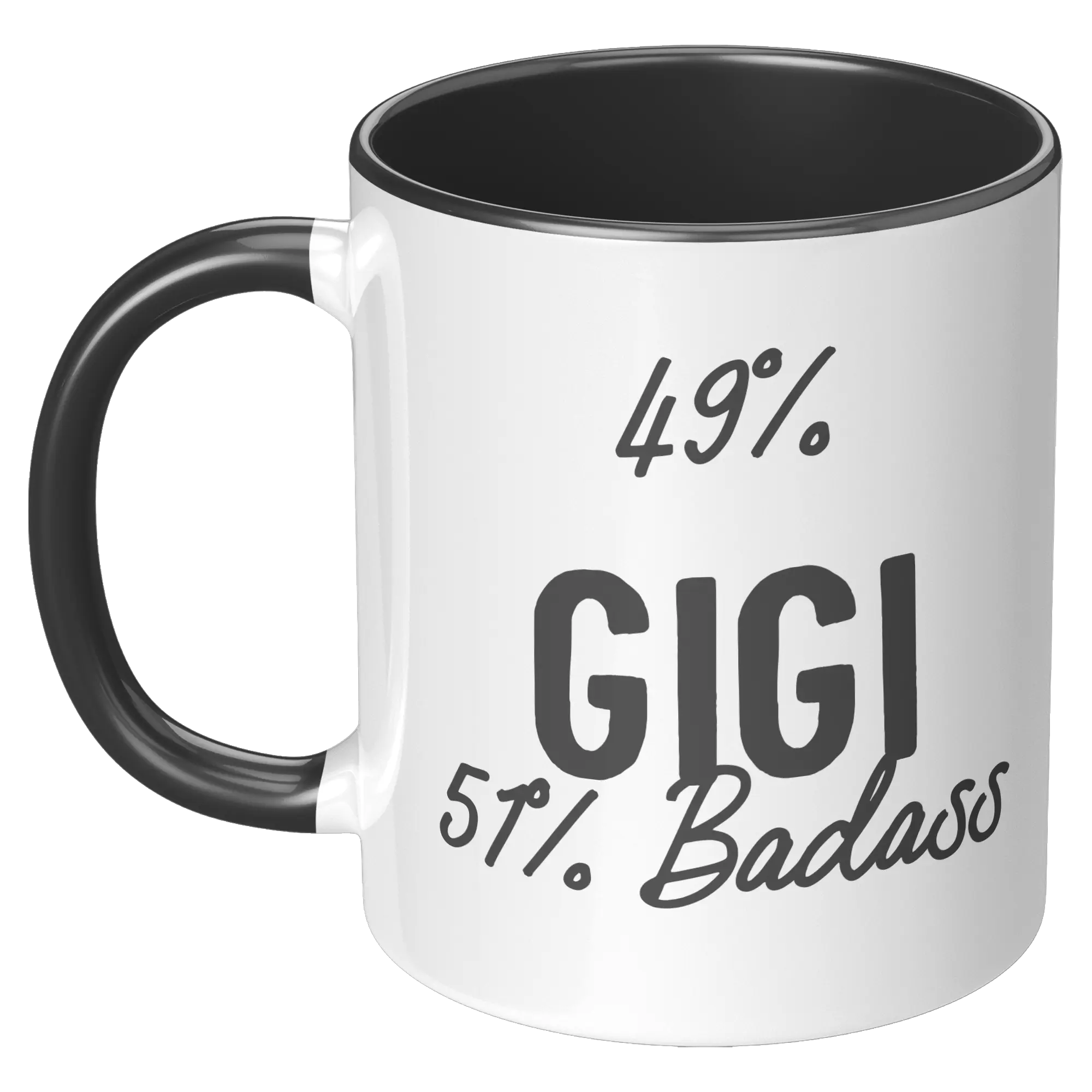 Gigi Coffee Mug, 49% Gigi 51% Badass, Funny Gigi Gift