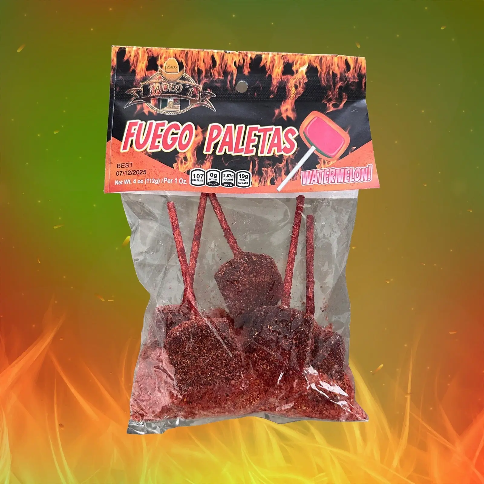 Tadeo's Fuego Paletas - SANDÍA Flavor