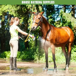 8-In-1 Outdoor Washer for Horses & Dogs, Garden Hose Nozzle Included, Perfect for Pet Washing, Watering, Vehicle Cleaning, Halloween & Christmas Gift