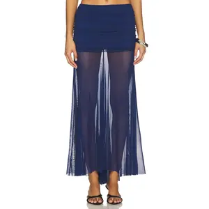 Amanda Uprichard Leo Skirt in Navy