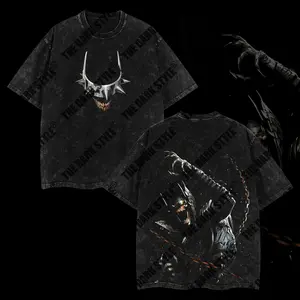 Bat Who Laughs V2 Reto Vintage Menswear Gift for movie fans Top Apparel Classic Oversized Seamless Simple Straight Man Clothes Cotton designer shirts, graphic tees, men gifts, ,Graphic Streetwear T-shirt boys  merch