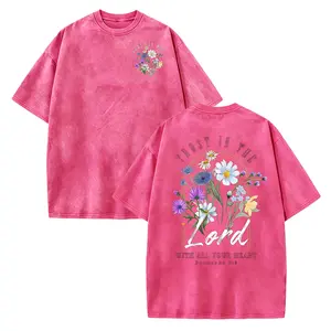 Trust In The Lord Shirt, Retro Floral Christian Tee, Bible Verse Apparel, Religious Mom Gift
