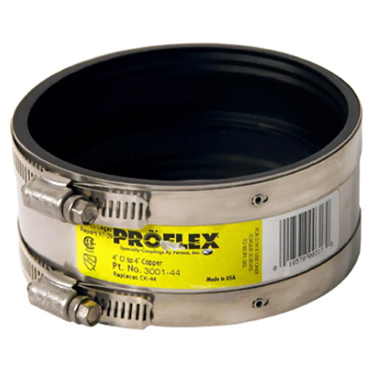 212 MAIN Fernco P3001-33 Shielded Copper Coupling - Size 3", Heavy Duty, Resists Heavy Earth Loads & Shear Forces, for Sailing Water Sports, Resistance To Heavy Earth Loads