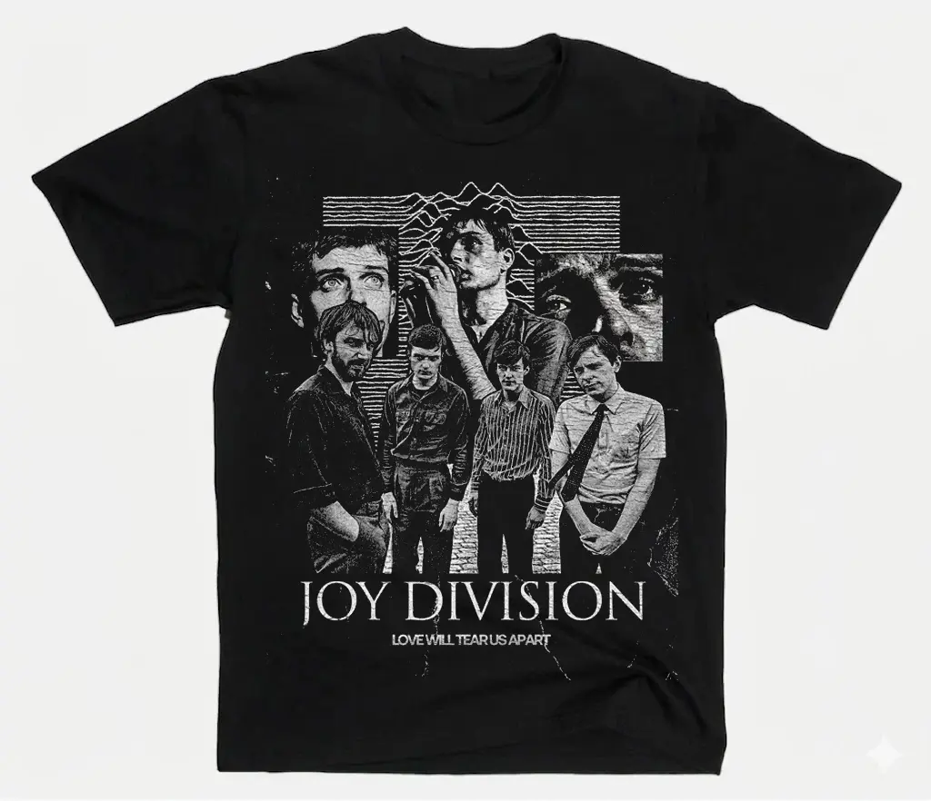 Joy Division Graphic Tee Classic Post Punk Band Shirt Gift For Fans