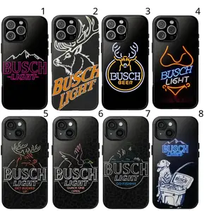 Hunting Humor Tough Phone Case – Busch light Beer Can Inspired Buck Graphic Shockproof Protective Cover for iPhone