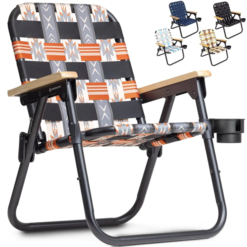 GoSports WOVN Beach Backpack Chair - 9 Styles Available - Premium Folding Camping Chair GoSports WOVN Beach Backpack Chair - 9 Styles Available - Premium Folding Camping Chair