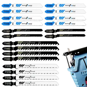 20 count T Shank Jigsaw , Jig   Set, Multi-Purpose Jig   for , Pruning Plastic Metal  Made with HCS/HSS, Jigsaw , for  Jig  Models