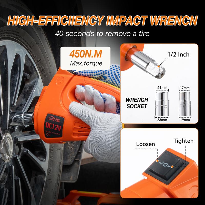 Easy-to-use jack with sturdy construction. Perfect for cars, SUVs, and light trucks. Portable and reliable.