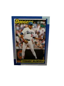 Topps Fernando Valenzuela Pitcher Los Angeles Dodgers Trading Card Sports Memorabilia