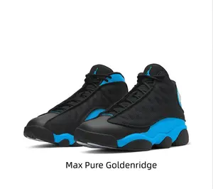 Black & Blue High-Top Basketball Sneakers with Signature Cat Eye Detail