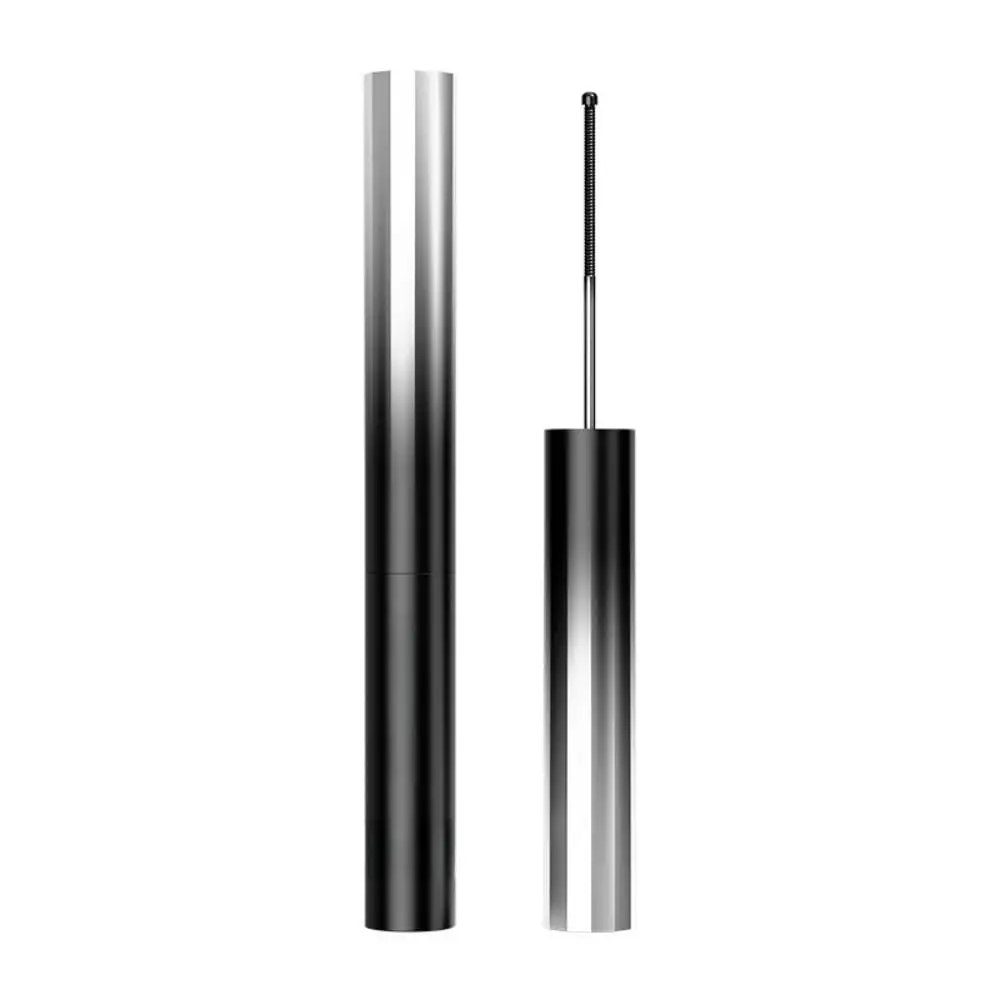 Waterproof Iron Wand Mascara for Fine Short Eyelashes, Black, Metal Wand, Smudge-Proof, Curling and Long Lasting, No Flaking, No Clumping, Volumizing, All-Day Wear