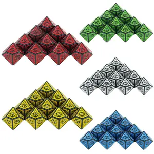10 Piece 10 Sided Dice Set, 00-90 Numbered Dices, Dnd Rpg Game Tabletop Accessories, Entertainment Party Dice
