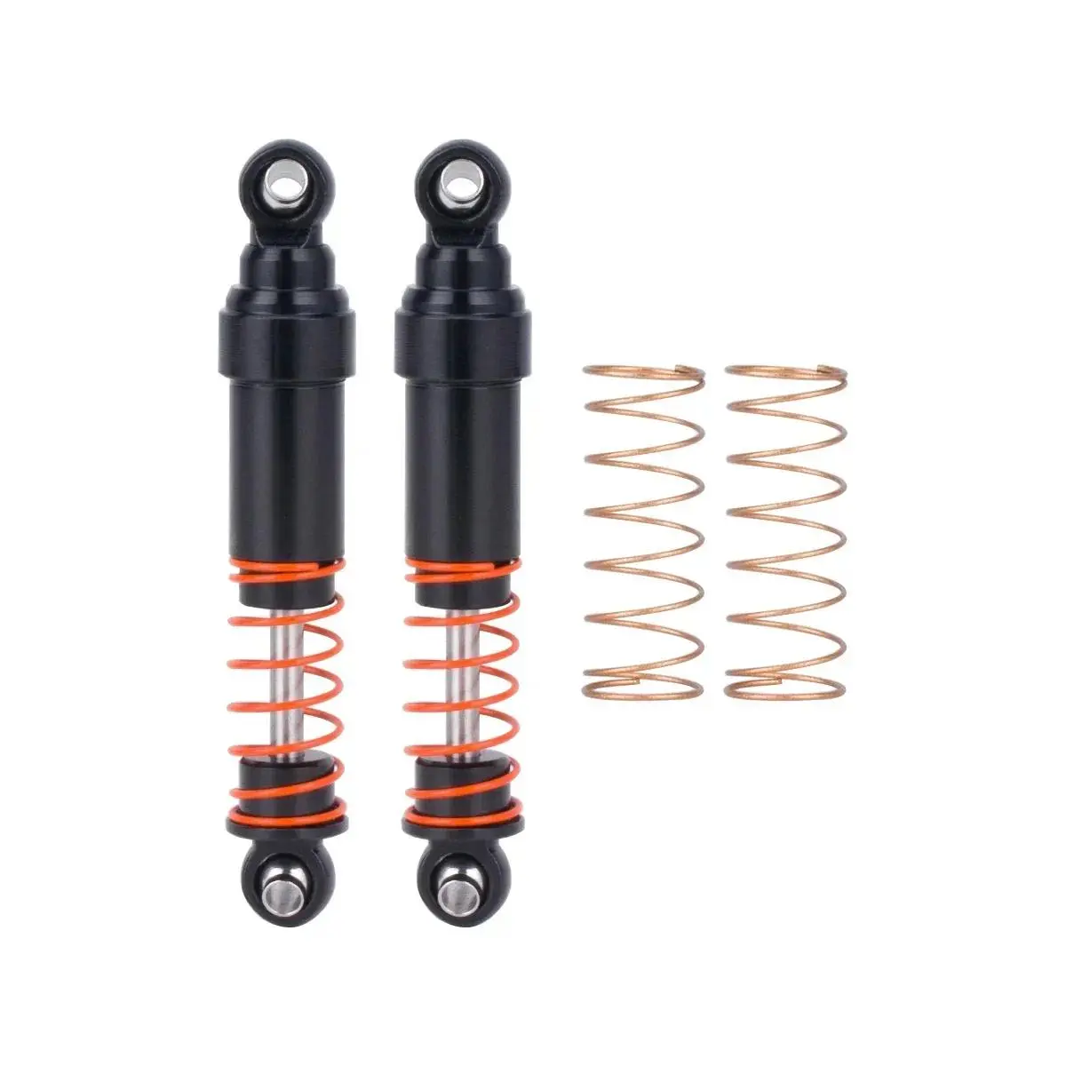 52mm Aluminum TRX4M Big Bore Shocks Absorbers Damper With Oil Filled for 1/18 RC Crawler TRX-4M Bronco Defender Upgrade Parts Durable