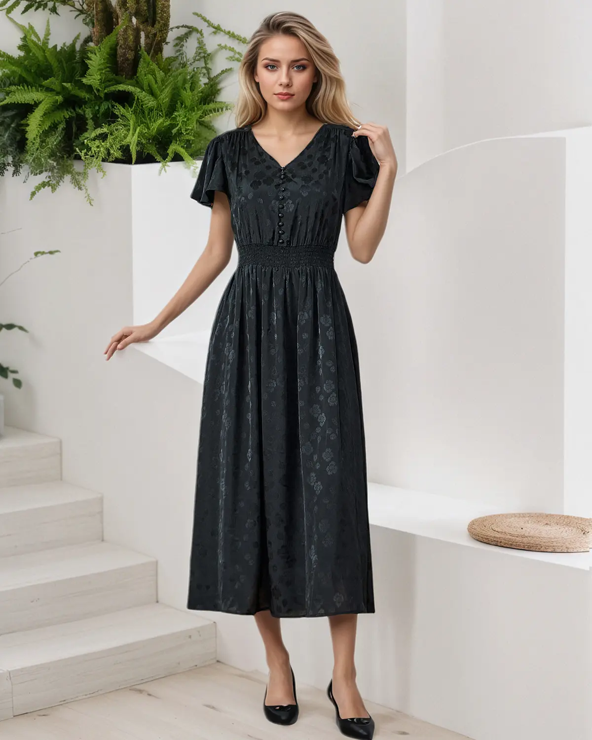 Formal Black Dresses for Women Wedding Guest Dress for Cocktail Party V-Neck Flowy Ruffle Dress Casual Wear Minimalist Fitted Womenswear LE-LQ029 - TikTok Shop Formal Black Dresses for Women Wedding Guest Dress for Cocktail Party V-Neck Flowy Ruffle Dress Casual Wear Minimalist Fitted Womenswear LE-LQ029 - TikTok Shop
