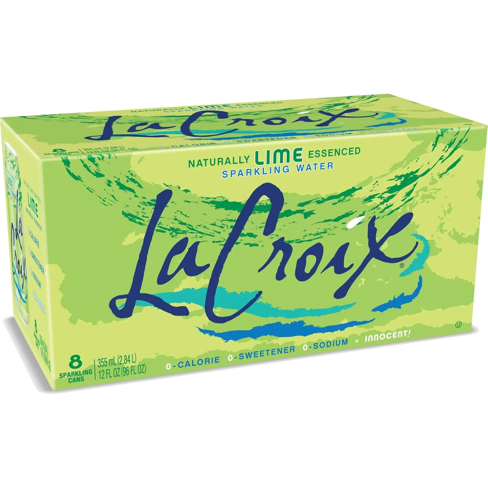 Sparkling Water, Lime, 12 Fl Oz (pack of 8) Sparkling Water, Lime, 12 Fl Oz (pack of 8)
