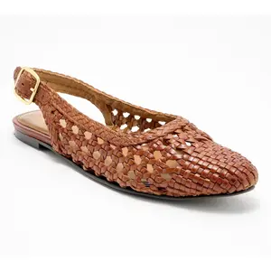 Seychelles Wove Leather Slingback Flats- Avalon
