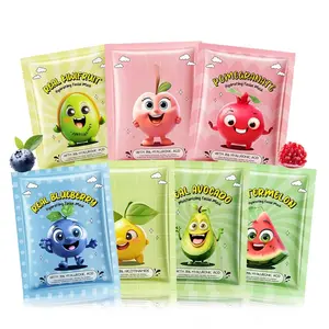 7 Pack Kids Face Masks Spa,Fruit Face Masks Skincare for Kids,Moisturize Facial Mask for Women Skin Care,Christmas Birthday Gifts for Teen Girls,Suitable for All Skin Types