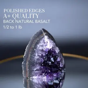 Natural Amethyst Crystal Geode 1/2 Lb to 1 Lb Natural Uruguay Quality Unique Geode with Rigid Box Packaging Spiritual Healing Stone natural amethyst rock shop