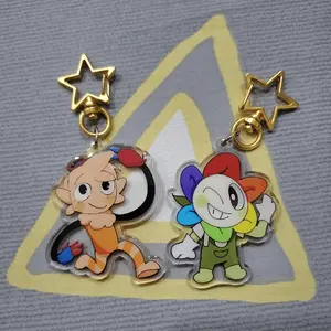 Dandy's World Acrylic Keychains, Dandy, Finn, Vee, Shrimpo, Goob, Shelly, Roblox Keychain Charms, Cute Dandy's Keychains, Kawaii Keychain Accessories