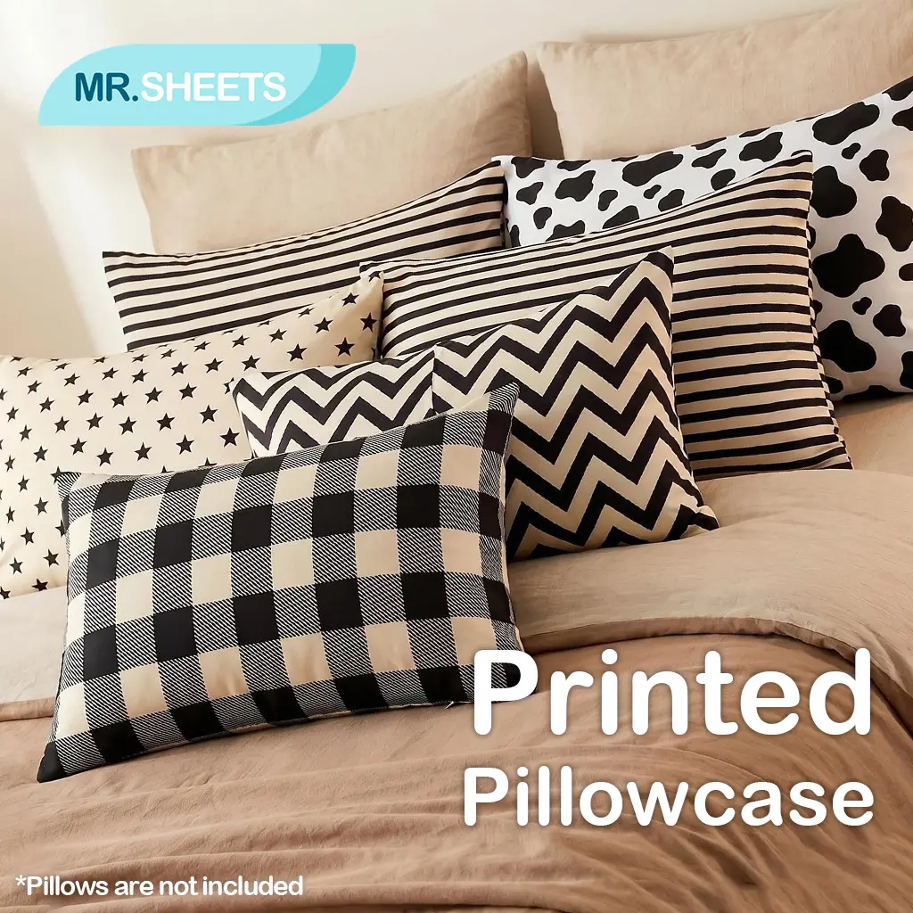 NTBAY Set of 2 Soft Brushed Microfiber Pillowcases, Breathable Cotton-Like Pillow Covers, Wrinkle-Resistant Decorative Bedding, Envelope Closure, Bed Sets