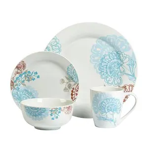 Tabletops Gallery Emma 16-Piece Dinnerware Set - Service for 4
