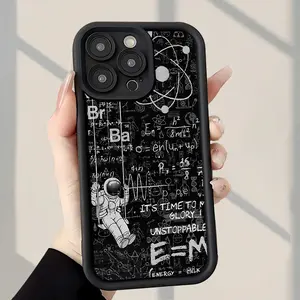 Phone Case - Creative Astronaut And Formula Pattern Fashion Popular Shockproof Anti-Fingerprint Full Coverage Thick Protective Soft Case Compatible with iPhone 17 E Air Pro ProMax iPhone16 15 14 Plus 13 12 Mini 11 X XS XR