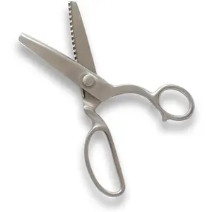 All Stainless Steel Pinking Shears  for Fabric Heavy Duty Serrated Pinking Shears Decorative Edge Zig Zag Cut  8 Inch