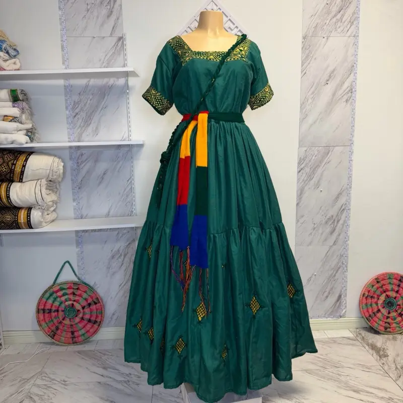 Ethiopian-Eritrean Traditional Dress for Cultural Events, Festivals