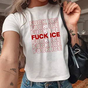 Abolish ICE Baby Tee, Fuck ICE Crop Top, Chinga la Migra Women's Tee, LA Ice Protest, Foxtrot Delta Tango, Resistance Shirt, Social Justice