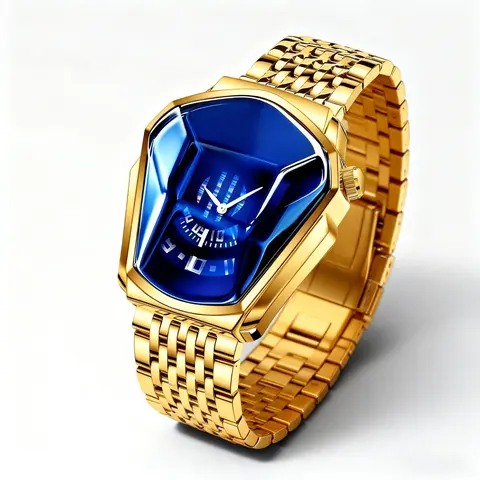 Men's 44mm Rectangle Stainless Steel Metal Quartz Sports Watch - Racing Chronograph, Rainbow Rotating Dial, Analog Movement, <30M Waterproof, Sapphire & Mineral Glass, Mirror Edge Design, Clasp Buckle Closure, Father's Day Gift, High Quality Wrist Watches