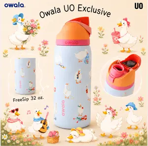 Owala Silly Goose FreeSip 32oz Cute Goose Water Bottle Insulated Leak Proof Straw Lid Must Have Aesthetic Hydration Cup