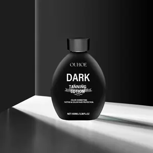 100ml Dark Tanning Lotion, Moisturizing & Non-sticky Tanning Lotion, Lightweight Refreshing Body Tanning Products for Women, Tanning Moisturizer