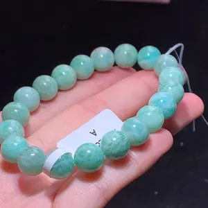 【amazonite】blue and green color amazonstone bracelet gift