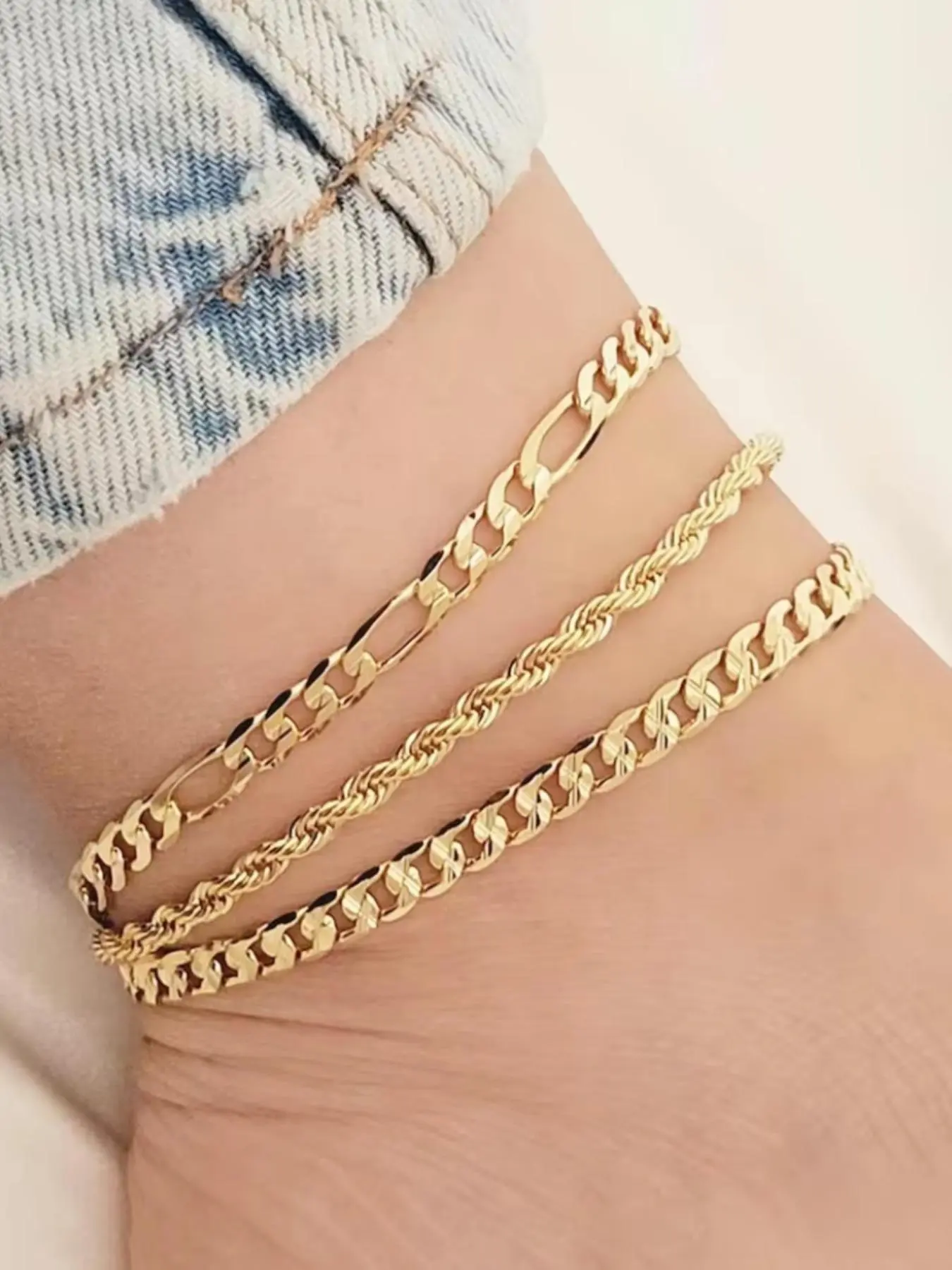 Simple Adjustable Chain Anklet, Boho Layered Foot Jewelry for Women, Fashionable Jewelry Accessories, Trendy Jewelry, Versatile Dainty Accessory for Daily Wear