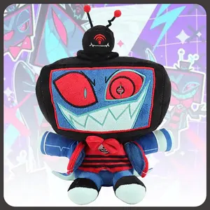 Hot Cat Plush Toys Funny Angel Dust Alastor TV Fans Collecting Gift Cute Cotton Meow Stuffed Vox Dolls Kids for Birthday Gifts