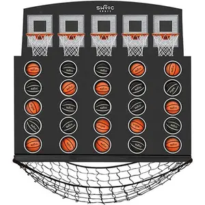 SWOOC - Low Post Line-Up | Wall Mounted Giant Basketball 4 In A Row w/ 5+ Games | Basketball Hoop For Room Wall Games | Game Room Games | Mini Basketball Hoop Indoor Connect | Four In A Row Game | Mini Hoops Basketball | Indoor Basketball Hoop For Kids