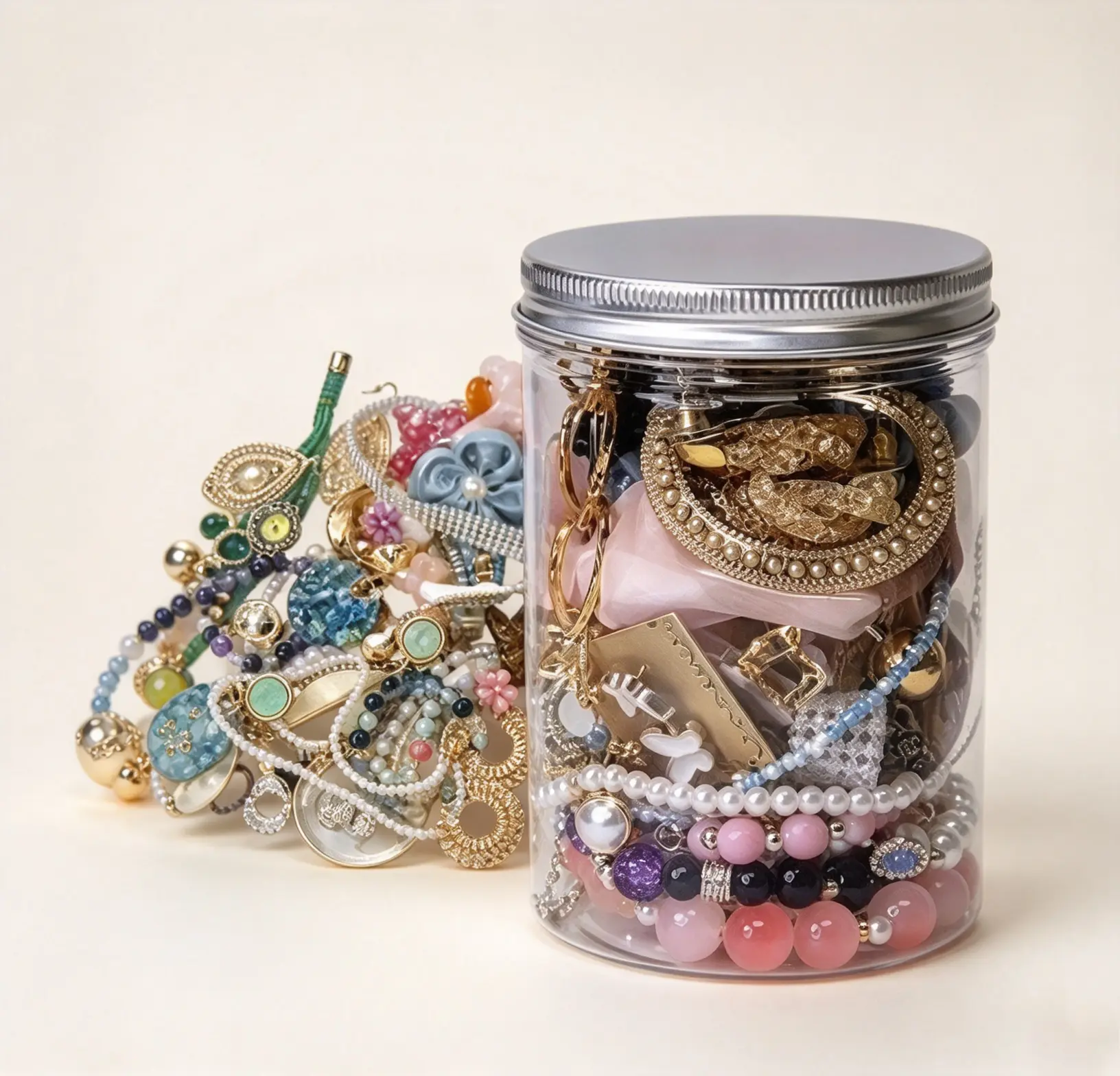 （qimenglai）Costume Jewelry Mystery Gift Set for Women - Trendy Earrings, Rings, Necklaces Bundle - Daily OOTD Fashion Accessories, Jewelry For Women