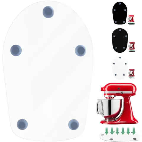 Premium Acrylic Heavy Mixer Slider Mat - Effortless-Movement Countertop Sliding Tray Accessory, Elegant Upgrade, Accurately Fits 4.5QT/4.5 qt KitchenAid Tilt-Head Stand Mixer