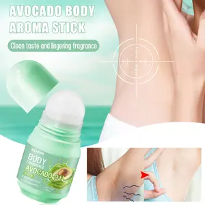 XIAOKS Avocado Oil Body Fragrance Stick 50g Fresh Fruity Scent Body Temperature Activated Long-Lasting Fragrance Multi-Site Applicable