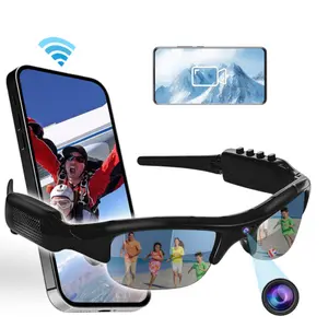 2026 New 1080P HD Smart Camera Glasses,Camera and Video Glasses,Sunglasses With Video Recording,Polarized Sunglasses,Wifi Transmission,Loop Recording,For Outdoor Sports,Biking,Hiking,Fishing,Skiing,Wearable Smart Glasses