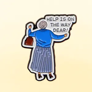 Help Is On the Way, Dear! Enamel Pin