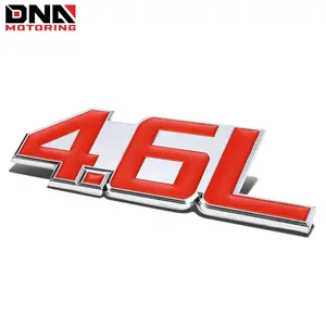 Metal Bumper Trunk Grill Fender Emblem Decal Logo Trim Badge Chrome 4.6L - 7.0L