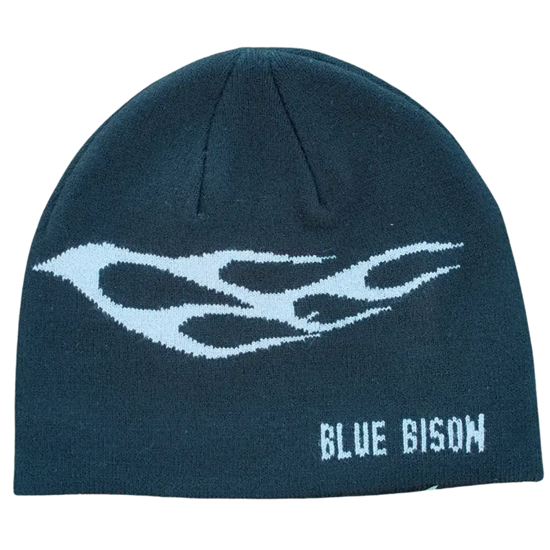Black Flame Skull Cap Black Flame Skull Cap