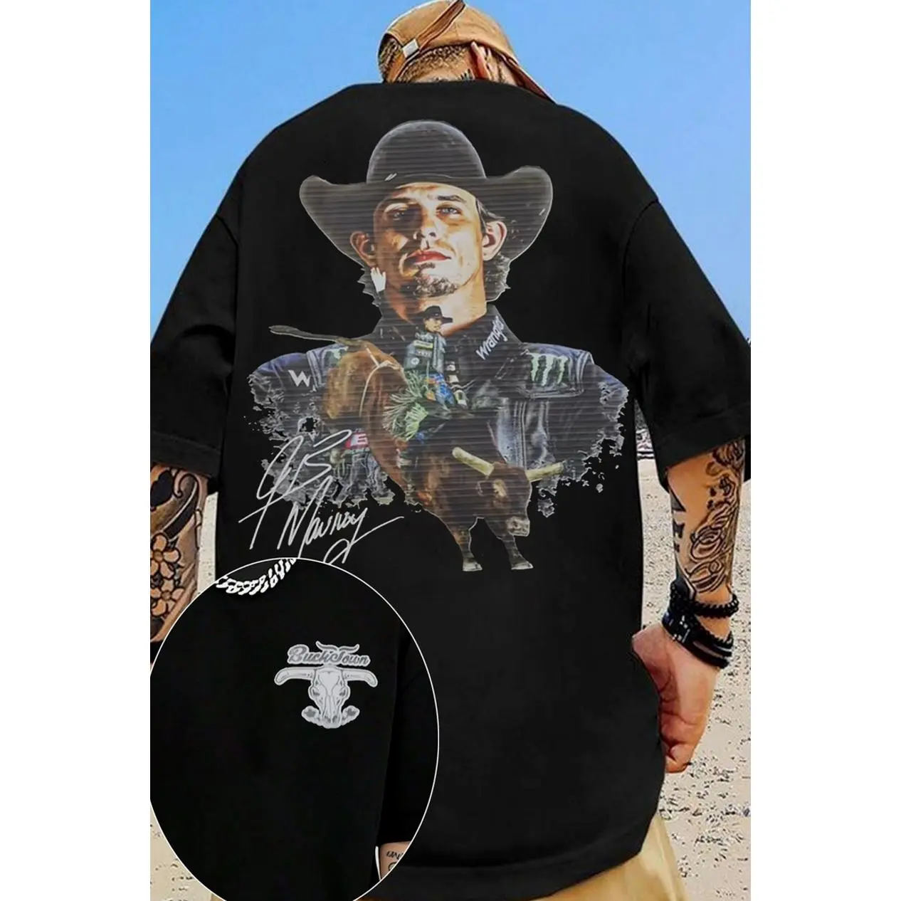 JB Mauney Shirt, Graphic Tee Tops Underwear Crewneck Menswear T Shirt Streetwear